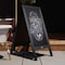 Flash Furniture Black Wooden A-Frame Magnetic Chalkboard HGWA-CB-4824-BLK-GG - alternate 5